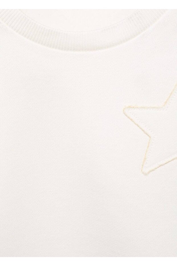 Yıldız işlemeli sweatshirt - 4