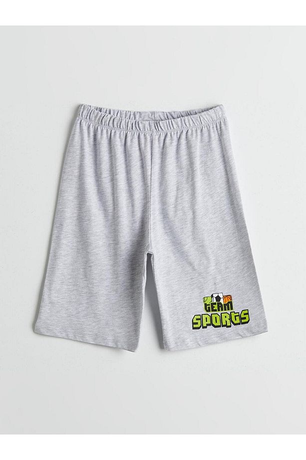Bisiklet Yaka Erkek Çocuk Şortlu Pijama Takımı (S5) - 4
