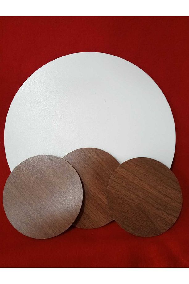 Şık ve Pratik 6'lı Altlık Seti – 3 Tabak + 3 Bardak Altlığı (10 cm & 5 cm) - 2