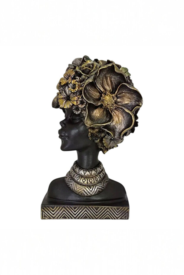 Dekoratif Afrikalı Kadın Biblo - 3