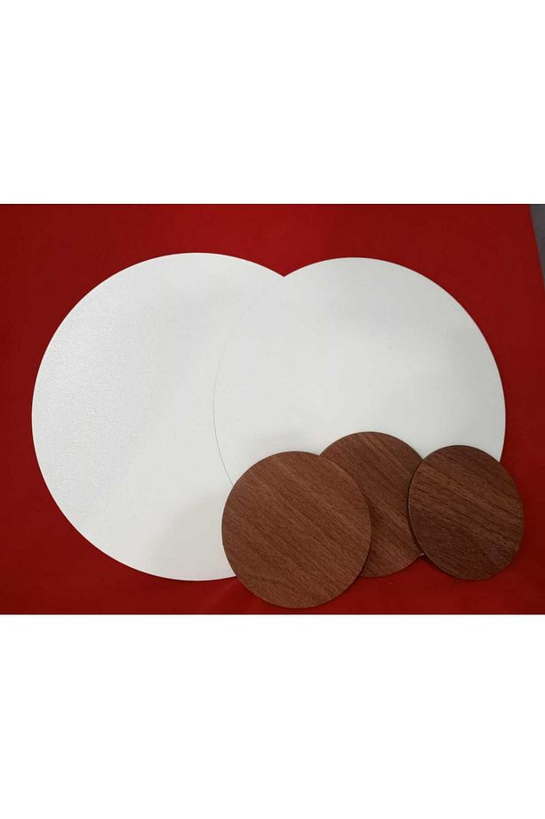 Şık ve Pratik 6'lı Altlık Seti – 3 Tabak + 3 Bardak Altlığı (10 cm & 5 cm) - 4