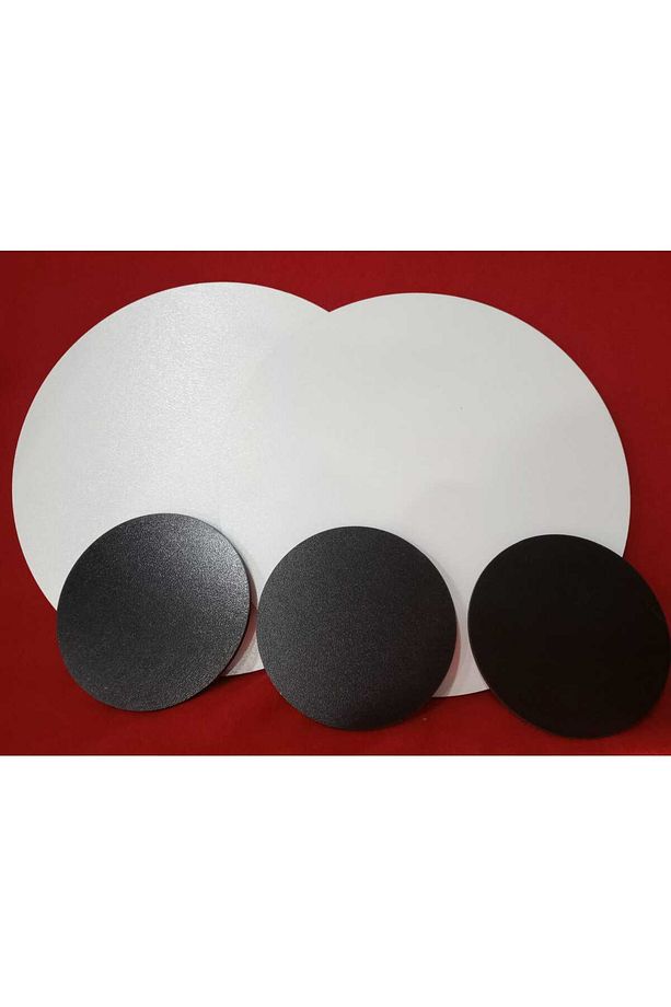 Şık ve Pratik 6'lı Altlık Seti – 3 Tabak + 3 Bardak Altlığı (22 cm & 10 cm) - 3