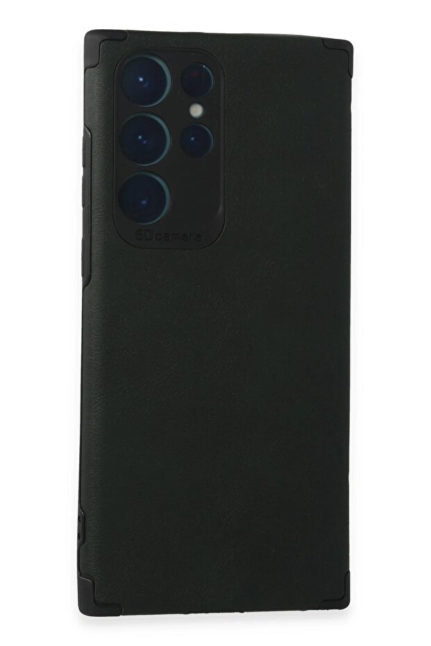 Samsung Galaxy S22 Ultra Case Loop Leather Silicone - Green - Teknocep3341-1385 - 1