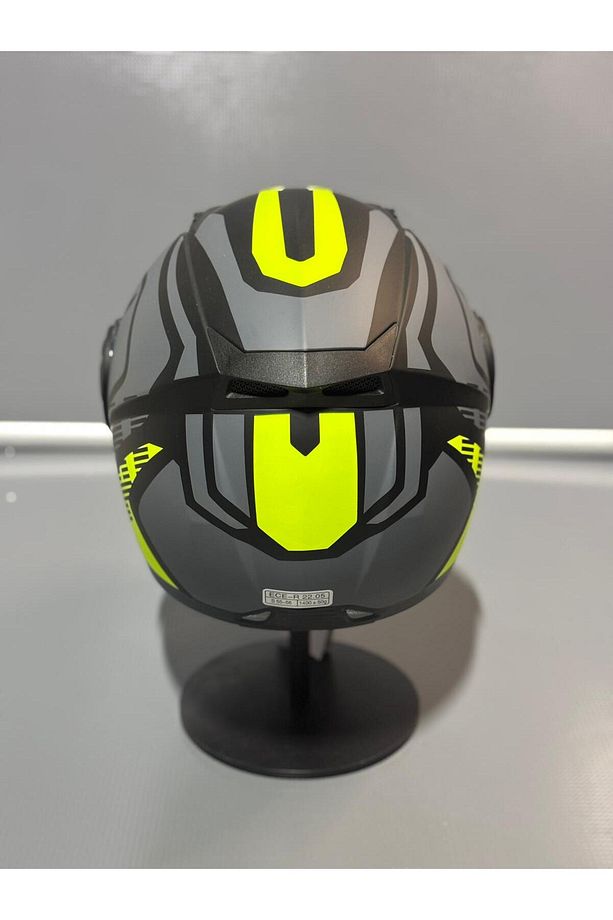 Jk 115 Güneş Vizörlü Çene Açılır Kask Z1 YELLOW - 5