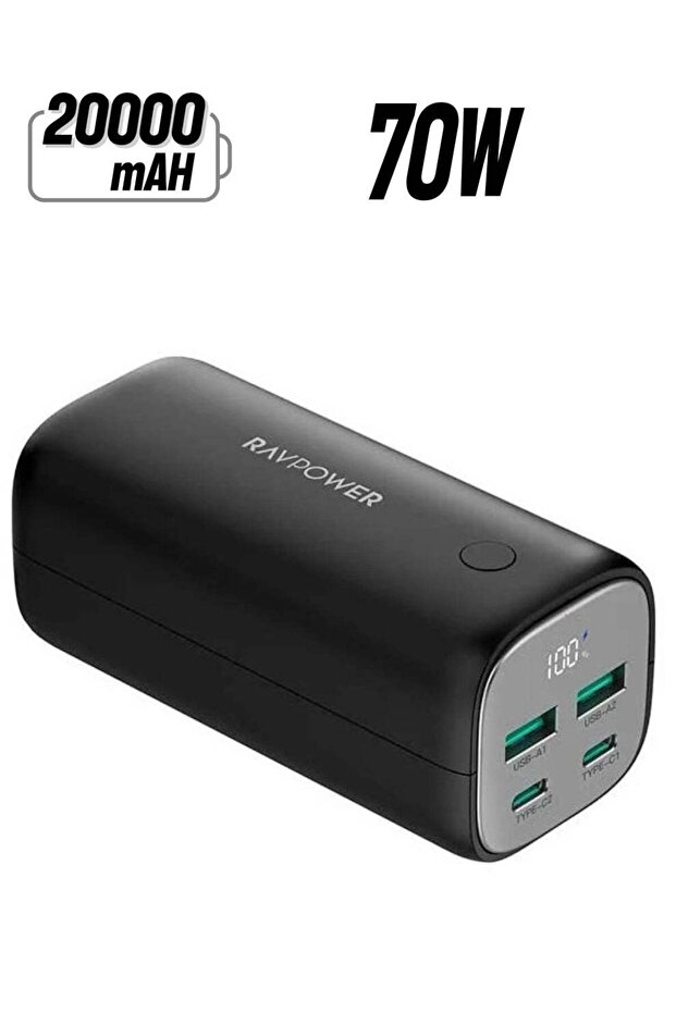 باور بانك 20000 مللي أمبير 70 وات ravpower