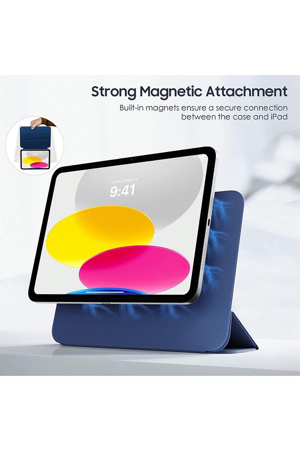 Samsung Galaxy Tab S9 Fe 10.9/S10 Fe Kılıf Magic Keyboard Klavyeli Manyetik Kapak S Pen Kilit Yuvalı - 3