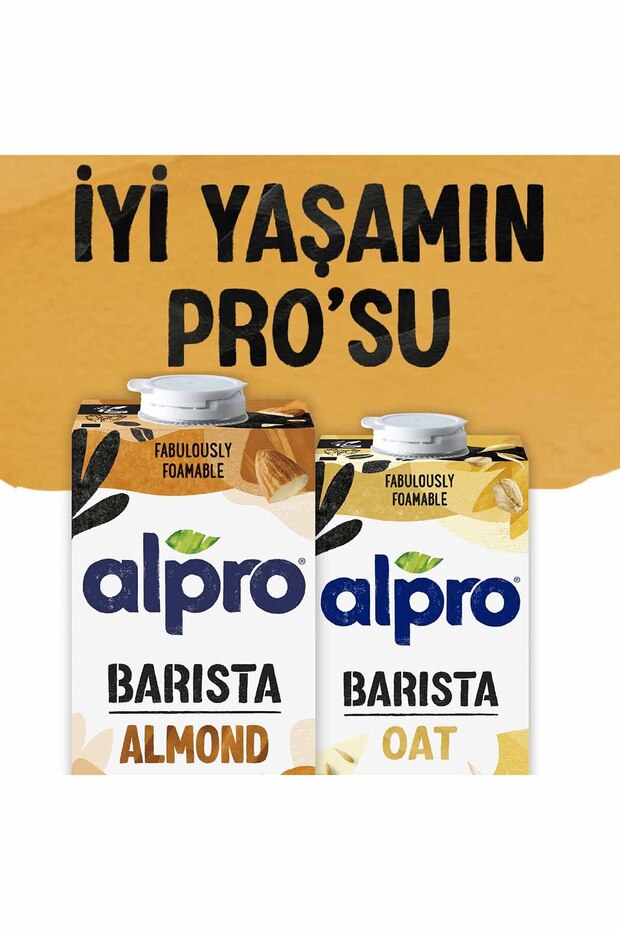 Barista Badem Sütü 4x1 L Vegan Laktozsuz Bitkisel Bazlı - 3