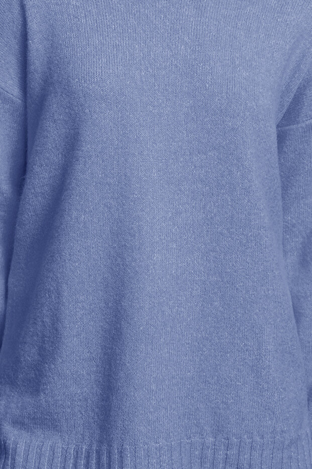 Indigo Wool Boat Neck Basic Strickpullover TWOAW25KZ00010 - 4