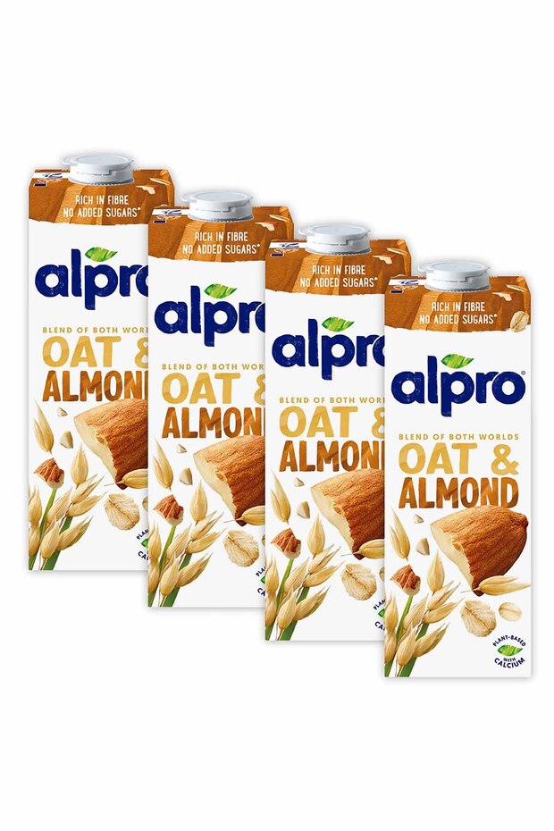 Yulaf Badem Sütü 4x1 L Vegan Laktozsuz Bitkisel Bazlı - 2