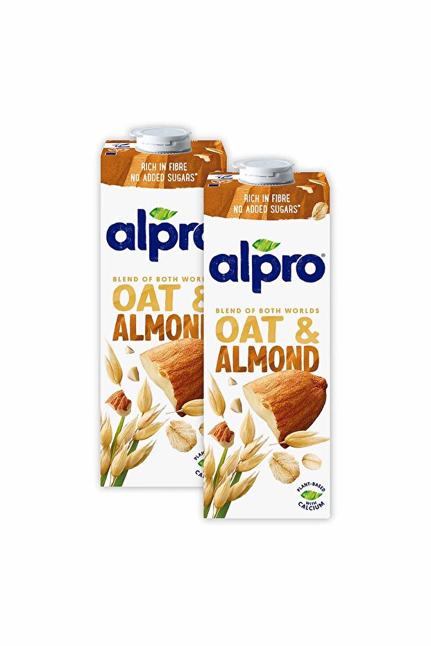 Yulaf Badem Sütü 2x1 L Vegan Laktozsuz Bitkisel Bazlı - 2