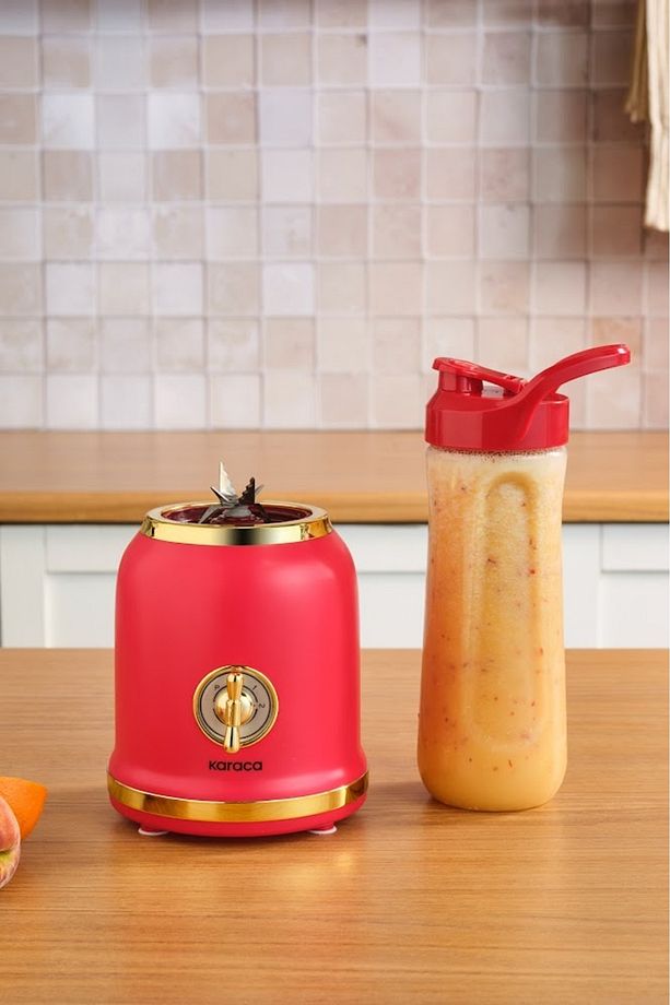Retro Personal Kişisel Smoothie Blender Red - 6