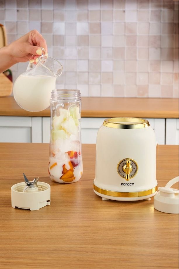 Retro Personal Kişisel Smoothie Blender Cream - 3