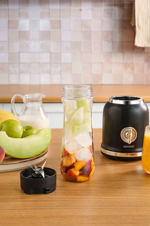 Retro Personal Kişisel Smoothie Blender Black - 8