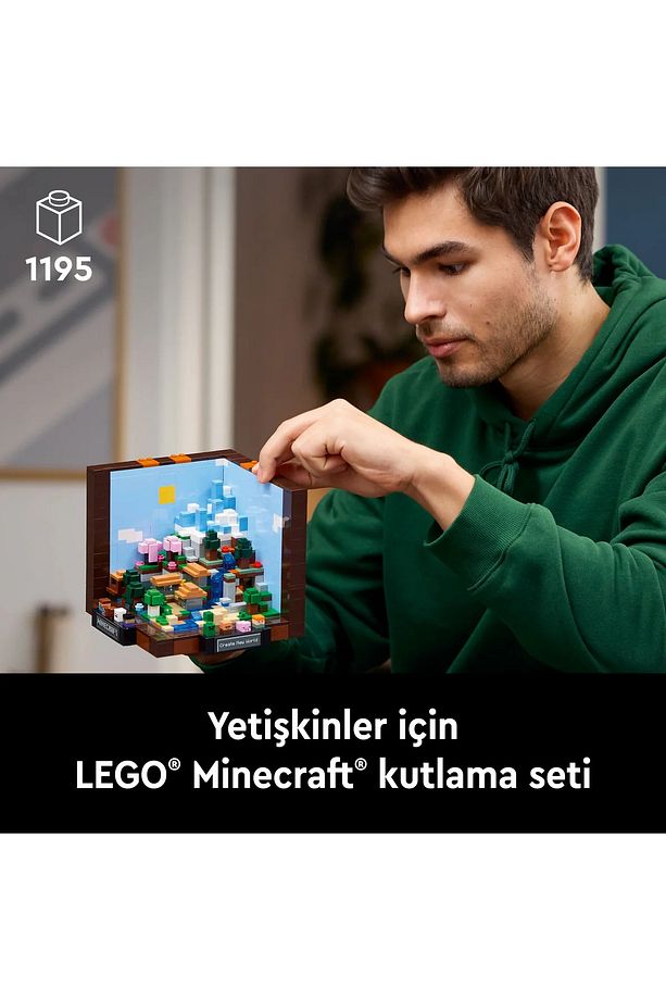 ® Minecraft® Eşya Yapma Masası 21265 - 18+ Yaratıcı Model Yapım Seti (1195 Parça) - 6