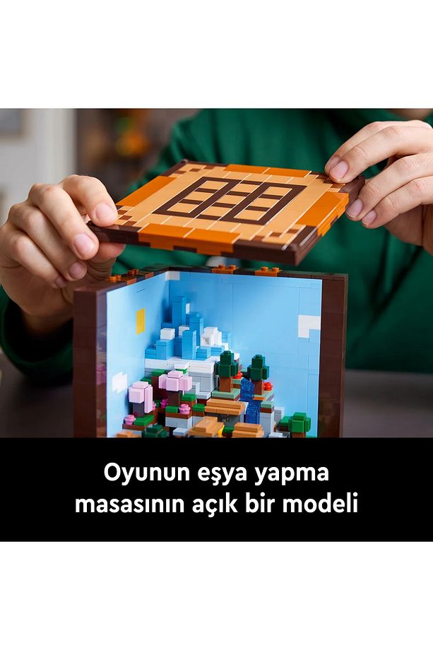 ® Minecraft® Eşya Yapma Masası 21265 - 18+ Yaratıcı Model Yapım Seti (1195 Parça) - 7