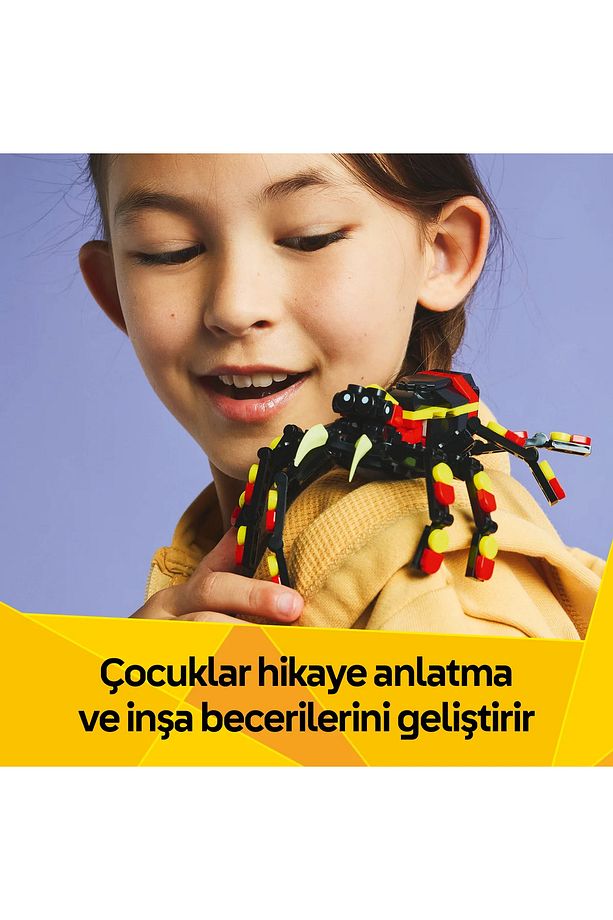 ® Creator 3’ü 1 Arada Vahşi Hayvanlar: Şaşırtıcı Örümcek 31159 - 7+ Oyuncak Yapım Seti (153 Pr) - 9