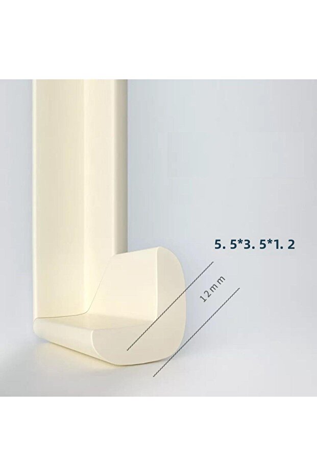 4 قطع من واقي الزوايا الأبيض من النوع Jumbo V - 5