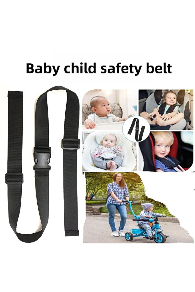 Baby/Child 2 Point Seat Belt, High Chair Strap, Stroller Seat Belt