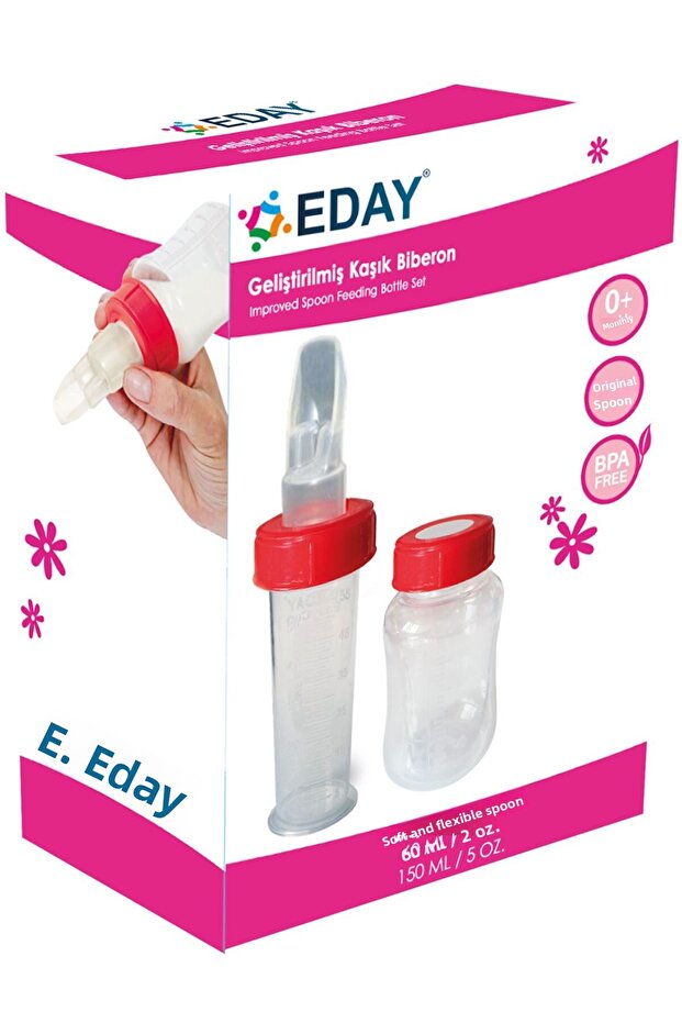 Spoon Baby Bottle Set with Two Bottles 150 ml 60 ml - 1