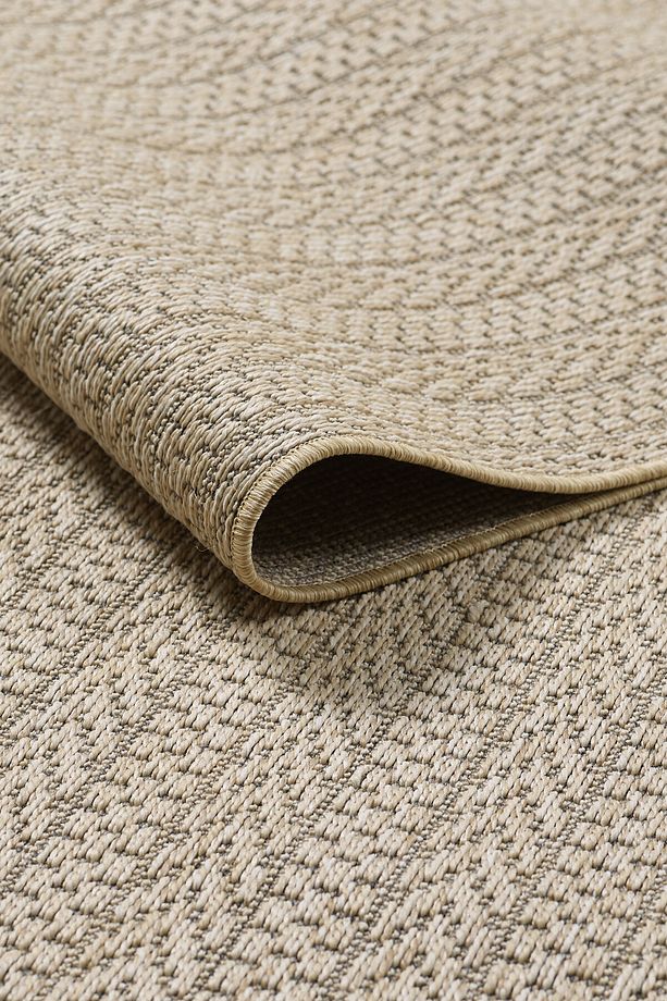 Hasır Bej Kahve Jüt Dokuma Ince Halı Sisal Salon Mutfak Oturma Odası Dış Mekan Halısı Kilim - 1