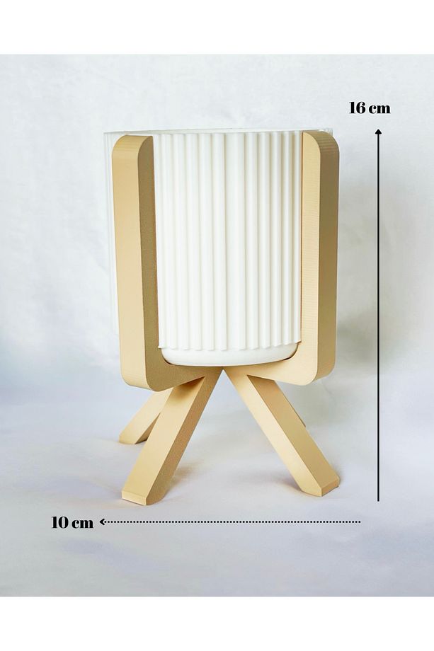 Vero Ayaklı Modern Saksı Vazo - 5