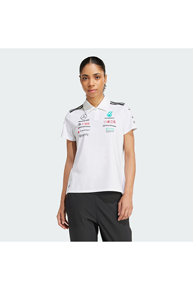 Mercedes - AMG Petronas Formula One Team White Polo Shirt - 1