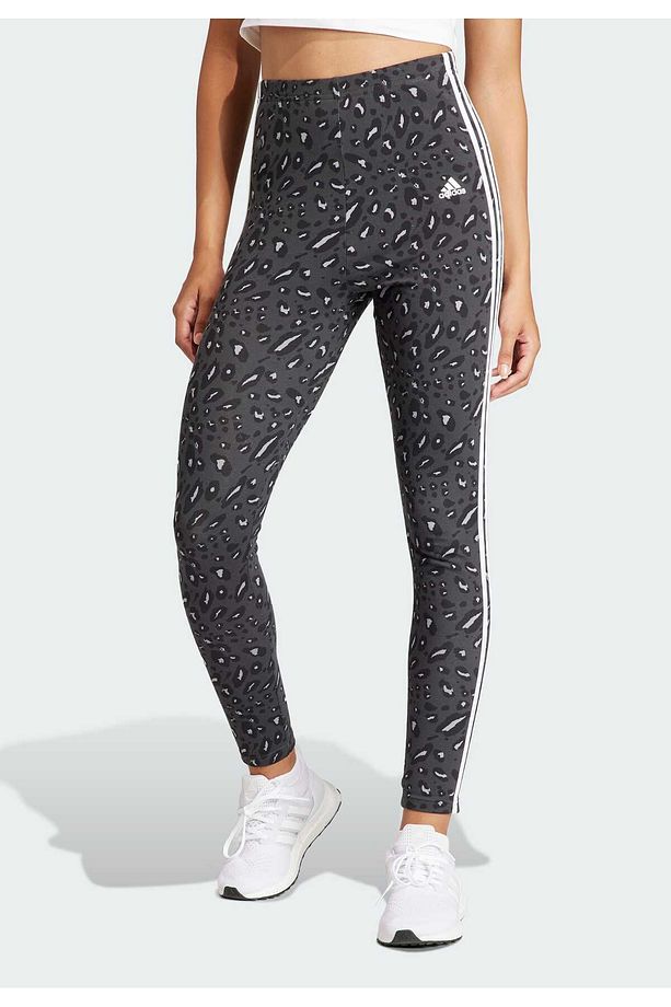 Essentials 3-stripes Animal Print Tayt - 8