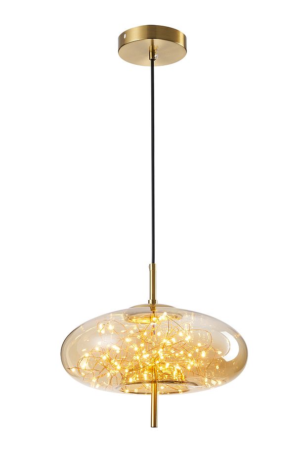 Zuna 10 Watt 3000K Eskitme Bal Camlı Tekli Peri Led Sarkıt Avize - 2