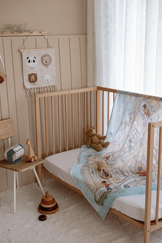Double Layer Muslin Baby Blanket 100x100 cm - Küçüksu Kasrı - 3