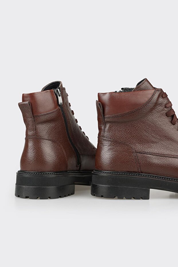 Kahve Deri Erkek Günlük Bot - 4