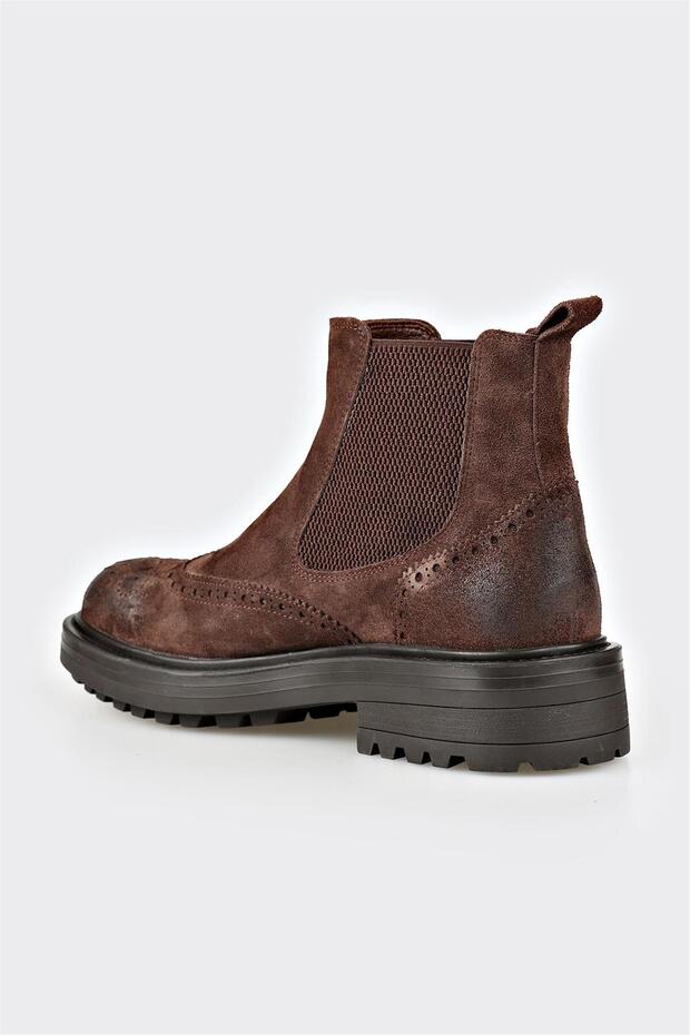 Kahve Deri Erkek Günlük Bot - 3