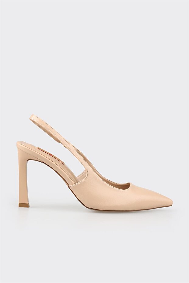 Beige Women's Heeled Shoes