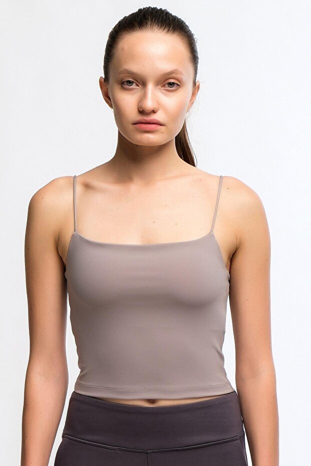 Gray Women's Thin Rope Strap Crop - Lones