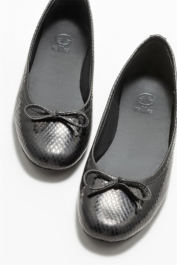 Siyah Deri Kadın Loafer - 3