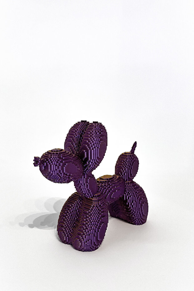 Dekoratif ' PİXEL BALON KÖPEK ' Balon Köpek Boy 18cm - 5