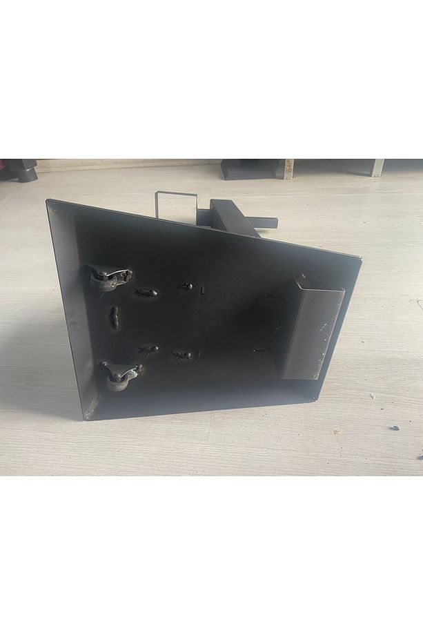 Füze Pelet Sobası, Kamp Sobası Tekerli Kare 60 Cm Korunaklı Kırılmaz Camlı - 8