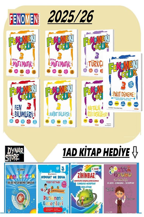 Fenomen 3. Sınıf Seti 7 Kitap Deneme 7 Dynarstore 2025/26 - 7