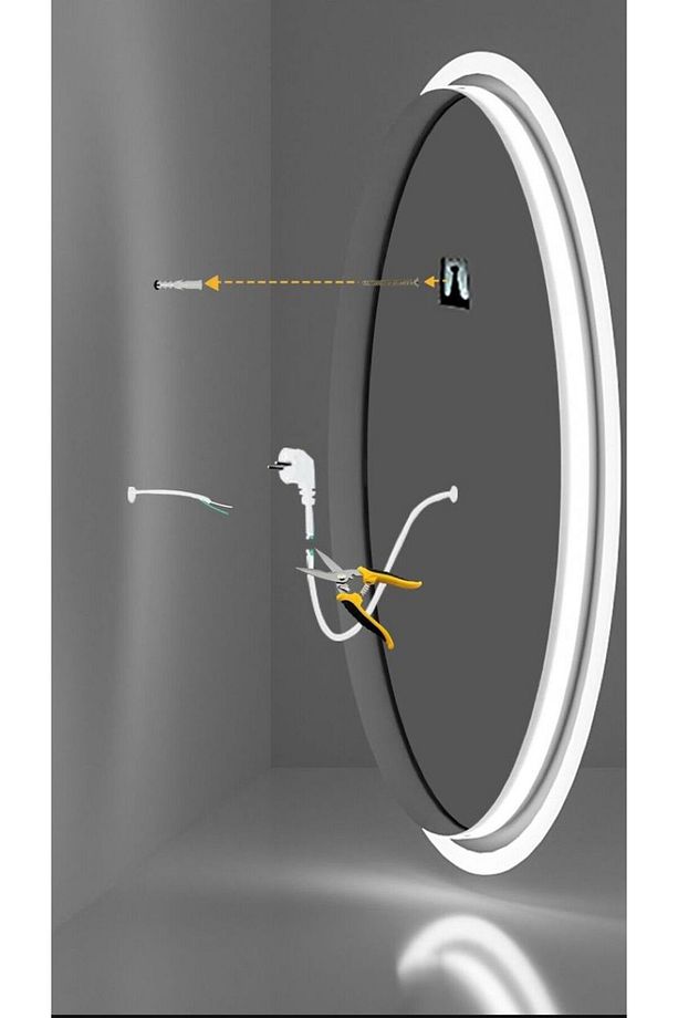 LEDLİ 60CM GÜN IŞIĞI SALON MUTFAK BANYO AYNASI /TRAFOLU VE FİŞLİ EVİN ELEKTRİĞİNE BAĞLAYABİLİRSİNİZ - 4