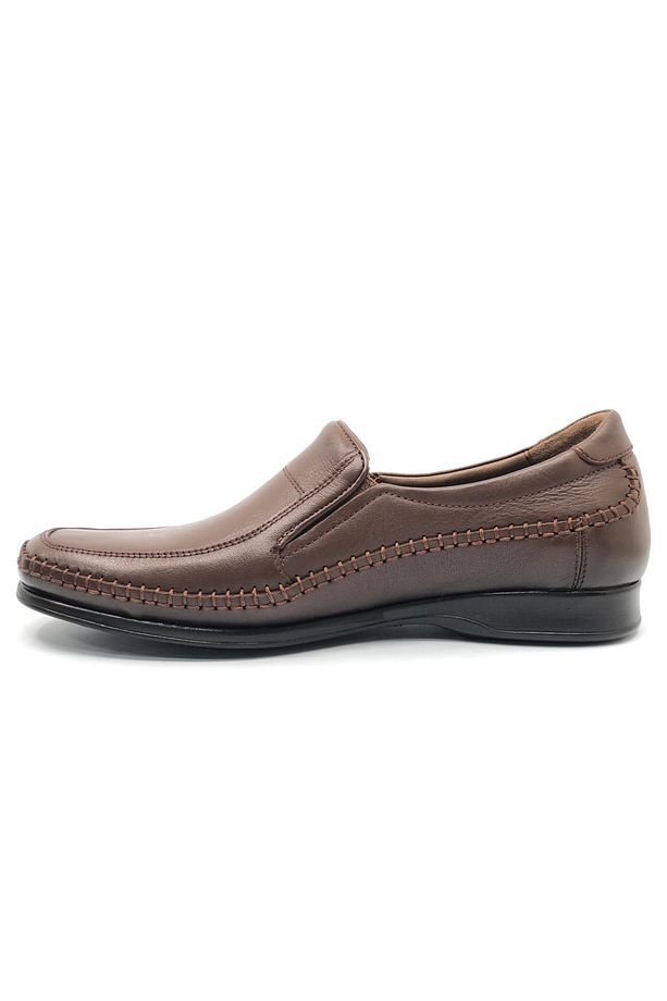 Manyas Hakiki Deri Ortopedik Comfort Erkek Casual Ayakkabı TABA - 4