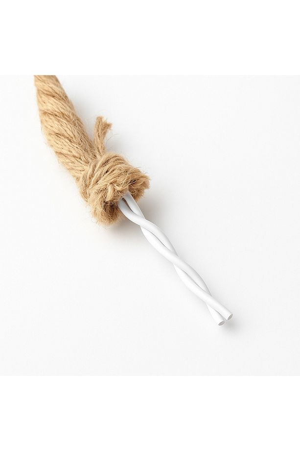 Jüt Halat Sarkıt Avize Kablolu Halatlı Rustik Lamba (100 Cm 5 Adet) - 4