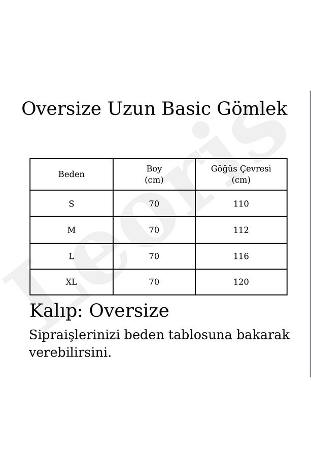 Kadın Oversize Uzun Basic Gömlek - 2