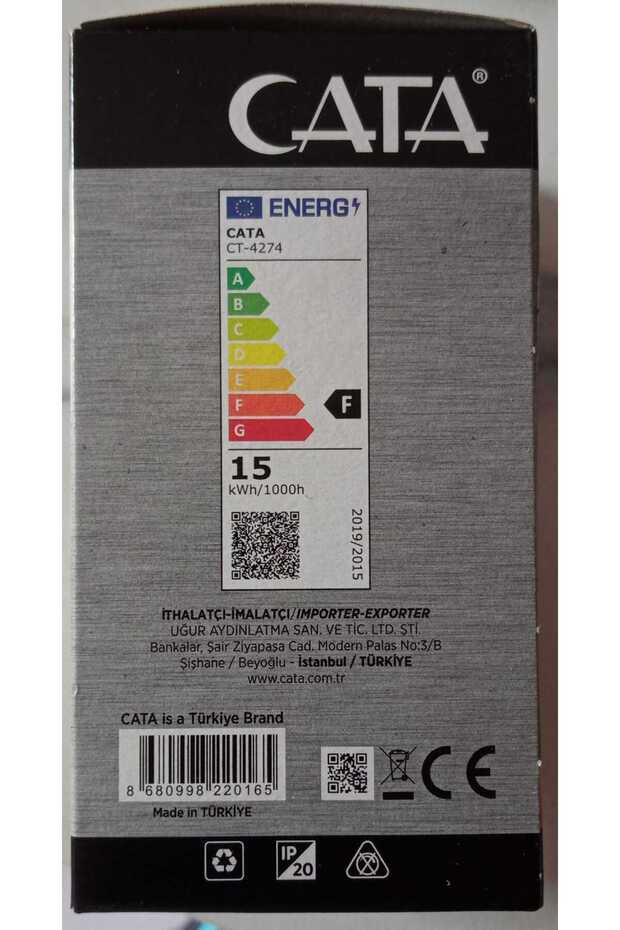 Ct-4274b 15w Led Ampül E27 6500k Beyaz Işık 1550 Lm (15W=100W) - 3