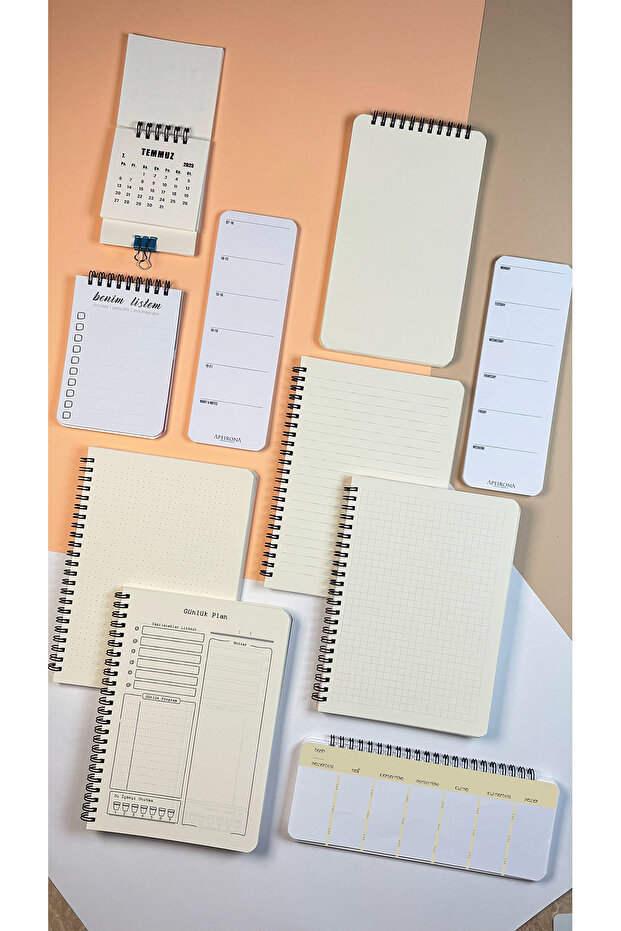 Dev Planlama ve Defter Seti - 12 Parça Ürün - Tek Paket - 3