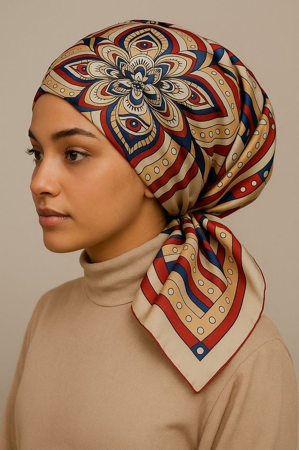 Kadın %100 Twill Ipek Eşarp - 2