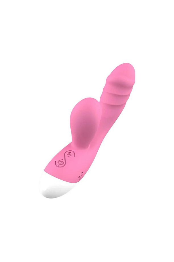 Emişli Pembe Curved Rabbit Vibratör - 4