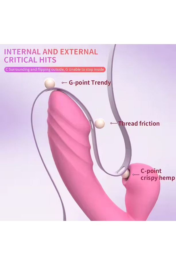 Emişli Pembe Curved Rabbit Vibratör - 1