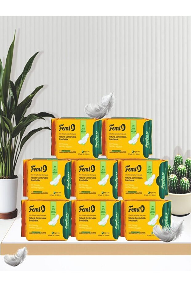 9 Layer Protection Femi9 Ultra-thin Pads (320MM-XL) | (10 PADS/PACK) ( 8 Combo Pack - 80 Pads )