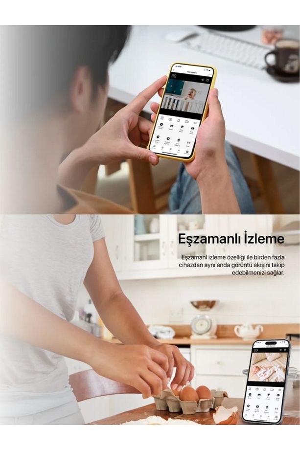 3011 Çift Kameralı Hareket Takipli Gece Sensörlü Çift Siren Su Geçirmez Onvif Wifi Ip Kamera - 8