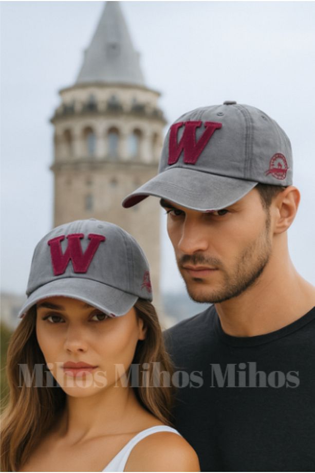 Unisex W Eskitme Model Cap Şapka - 1