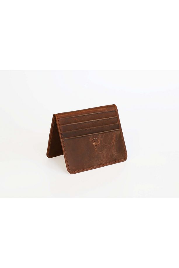 Hakiki Deri Kartlık Kağıt Para Bölmeli Minimal Cüzdan Unisex Mıknatıslı Tozluğu Ile Birlikte - 3
